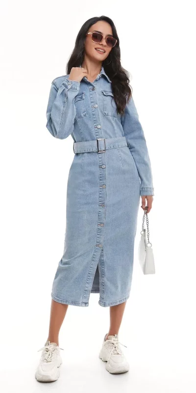 Robe Jeans avec Ceinture Karine