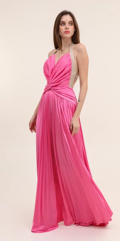 Robe Longue Plissée Alma