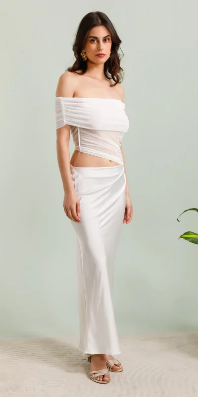 Robe Longue Epaules Dénudée Ximena