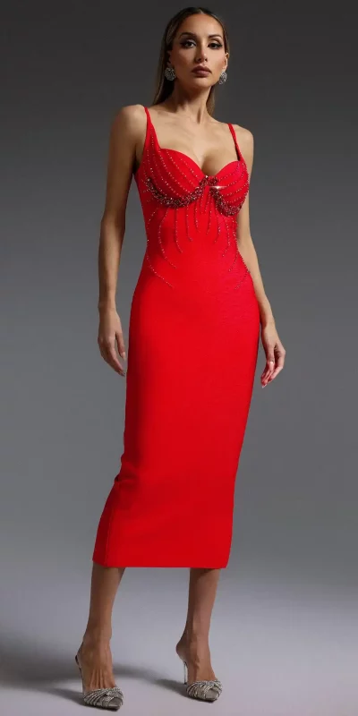 Robe Bandage Crystal Sequin Brenda